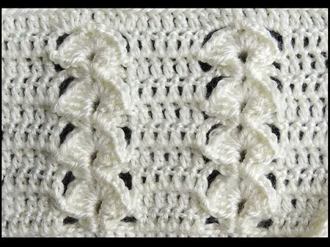 Crochet : Punto en Relieve Combinado - YouTube