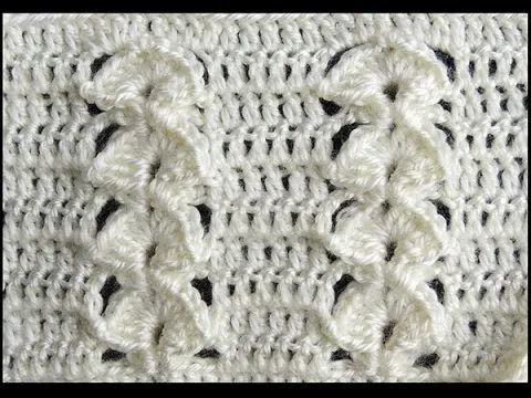 Crochet : Punto en Relieve Combinado - YouTube Crochet : Punto en Relieve Combinado - YouTube