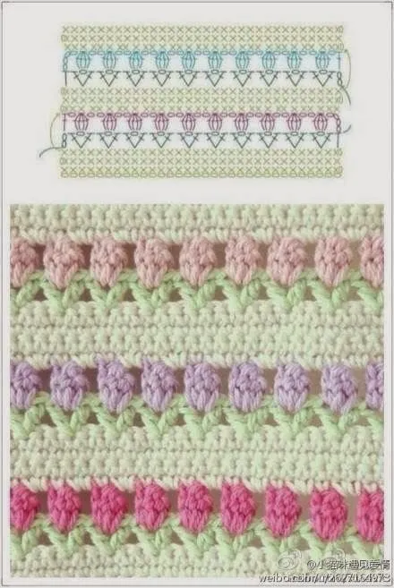Su Crochet: puntos combinados | Crochet | Pinterest