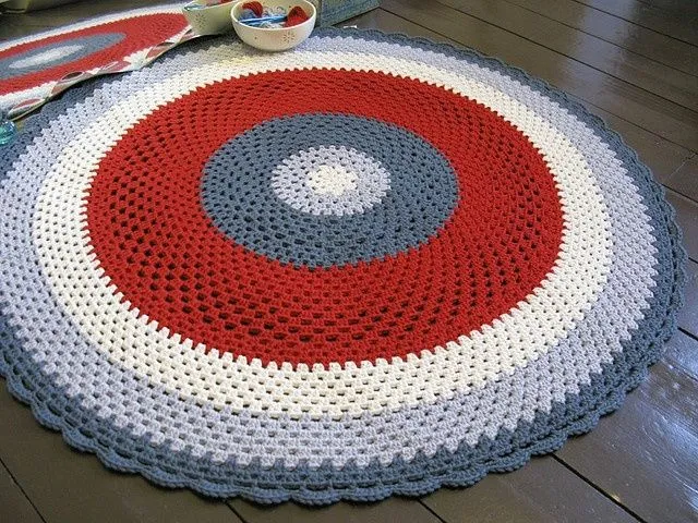 Crochet Rug | Crochet - For the Home | Pinterest | Tapetes De ...