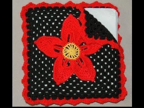 Crochet : Servilletero Navideño. Parte 1 de 2 - YouTube Crochet : Servilletero Navideño. Parte 1 de 2 - YouTube