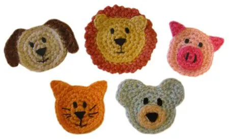 Mis puntadas preferidas: Apliques de animalitos en crochet