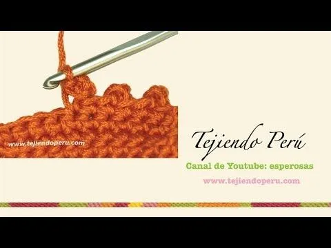 Crochet: cómo tejer el punto picot o piquito cerrado - YouTube