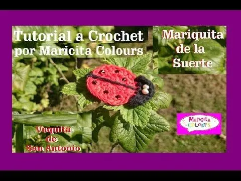 Crochet Tutorial Mariquita de la Suerte "Maricita" /Vaquita de San ... Crochet Tutorial Mariquita de la Suerte "Maricita" /Vaquita de San ...