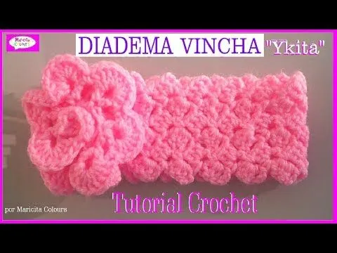 Crochet Tutorial Vincha Diadema "Ykita" Headband - Haarband ... Crochet Tutorial Vincha Diadema "Ykita" Headband - Haarband ...