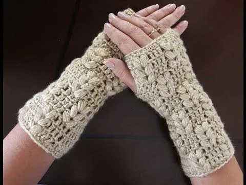 Crochet : Guates sin dedos (Mitones). Parte 1 de 3 - YouTube Crochet : Guates sin dedos (Mitones). Parte 1 de 3 - YouTube