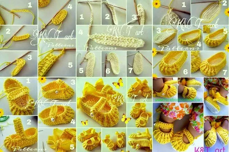 Todo crochet: Zapatitos para niña paso a paso | GANCHILLO ... Todo crochet: Zapatitos para niña paso a paso | GANCHILLO ...
