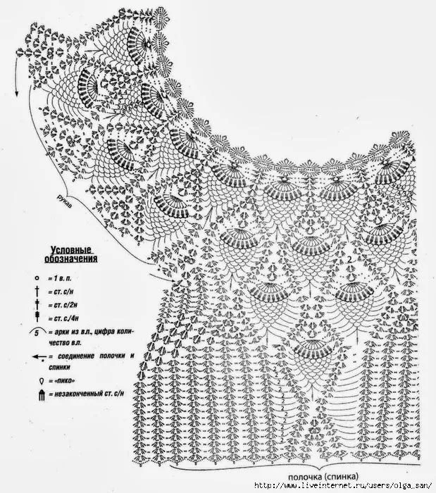 Crochetemoda: Blusa de Crochet - ponto abacaxí