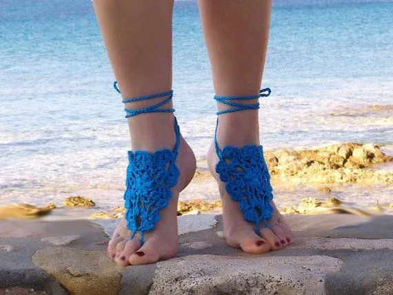 CROCHET": TOQUE ARABE EN LOS PIES