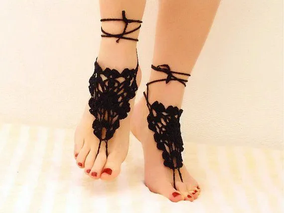 CROCHET": TOQUE ARABE EN LOS PIES