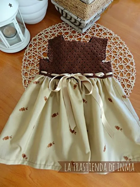 crochet+tela on Pinterest | Vestidos, Ganchillo and Crochet