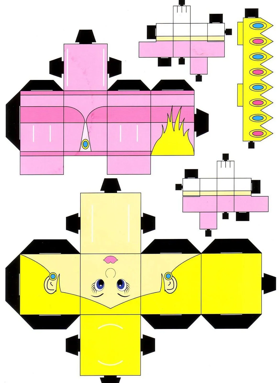 Crocodile Games Papercraft: Mario Bros. - Peach Crocodile Games Papercraft: Mario Bros. - Peach