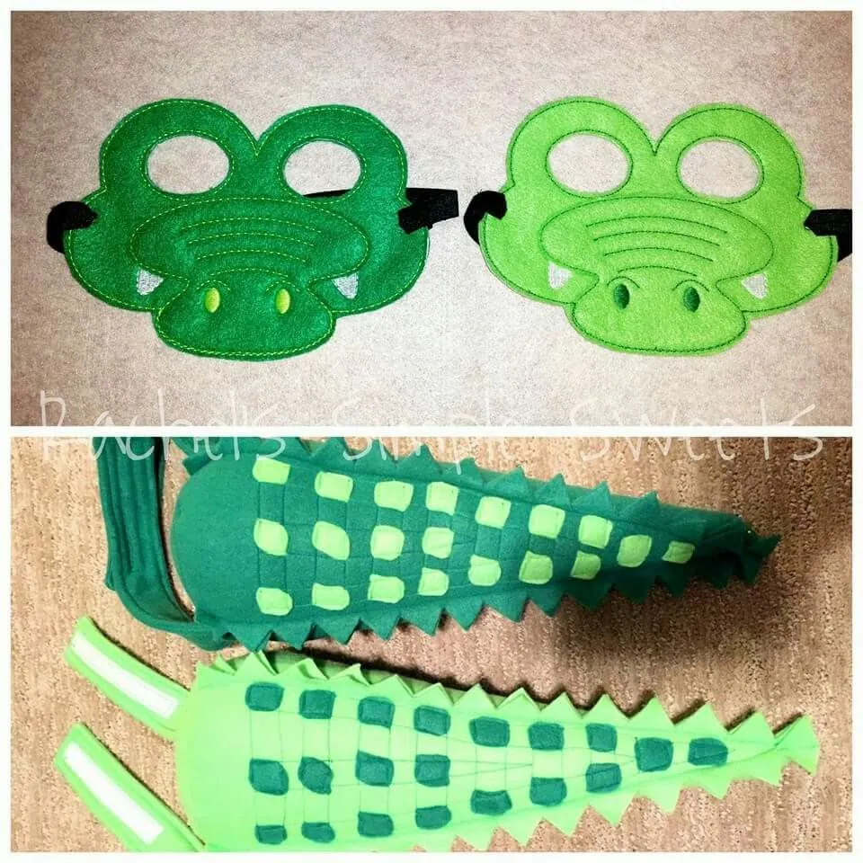 Crocodile tails and masks. Pretend play! | Crocodile costume, Alligator costume, Crocodile party Crocodile tails and masks. Pretend play! | Crocodile costume, Alligator costume, Crocodile party