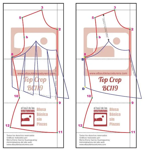 Crop Top BC119 | EL BAÚL DE LAS COSTURERAS
