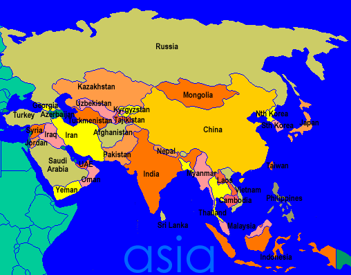 El croquis de asia - Imagui