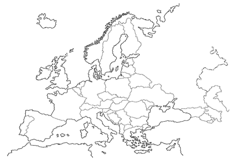 Croquis del mapa de europa politico - Imagui