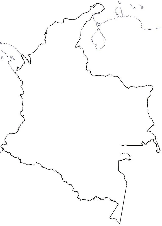 Croquis del mapa de Colombia | Social Hizo