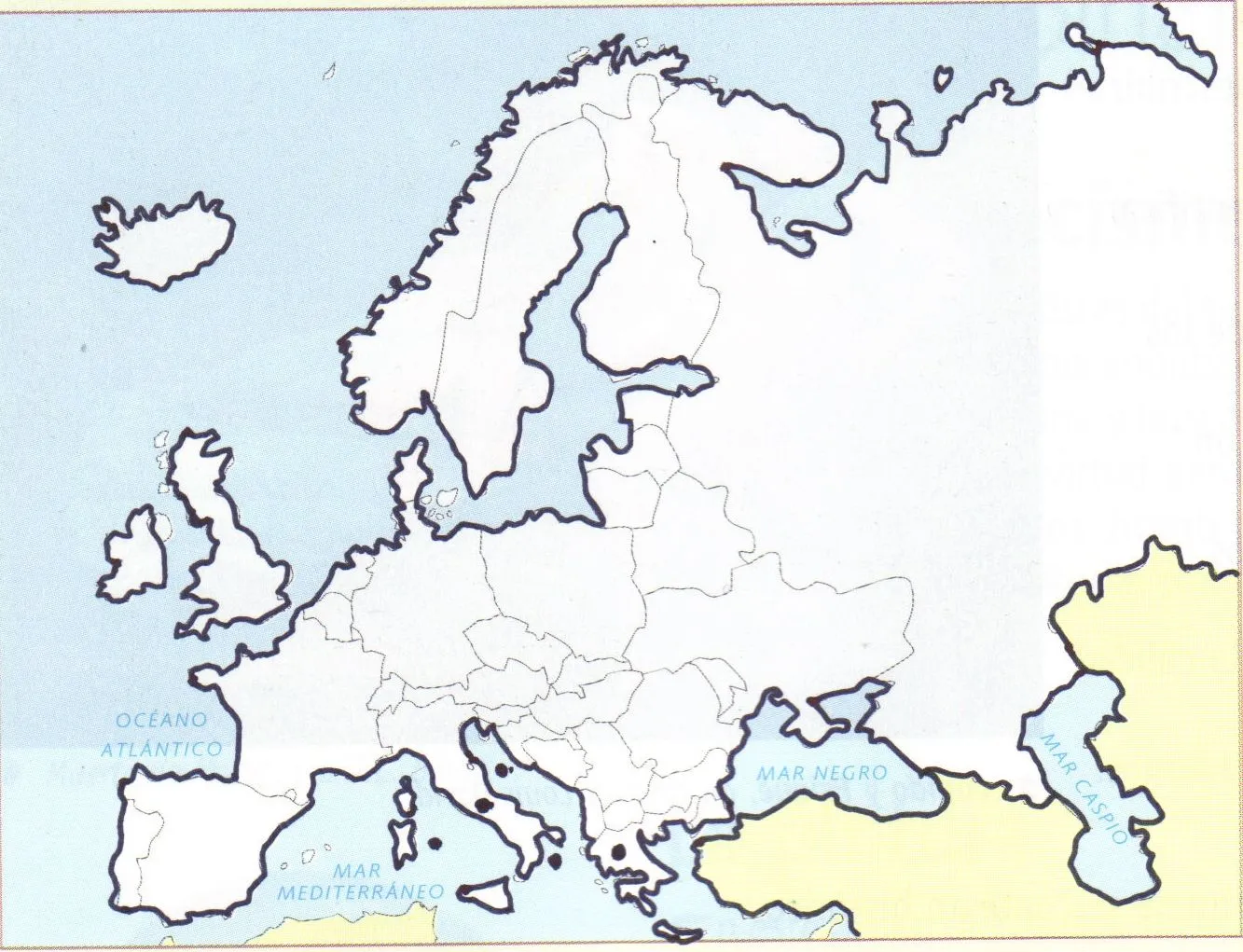 Croquis del mapa de europa - Imagui