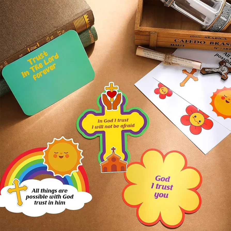 Crtiin 30 piezas religiosas de Pascua, domingo escolar, manualidades para niños, haz tu propia confianza en el Señor, kits de manualidades, manualidades bíblicas a granel para la escuela dominical, niños, fiesta religiosa, Crtiin 30 piezas religiosas de Pascua, domingo escolar, manualidades para niños, haz tu propia confianza en el Señor, kits de manualidades, manualidades bíblicas a granel para la escuela dominical, niños, fiesta religiosa,