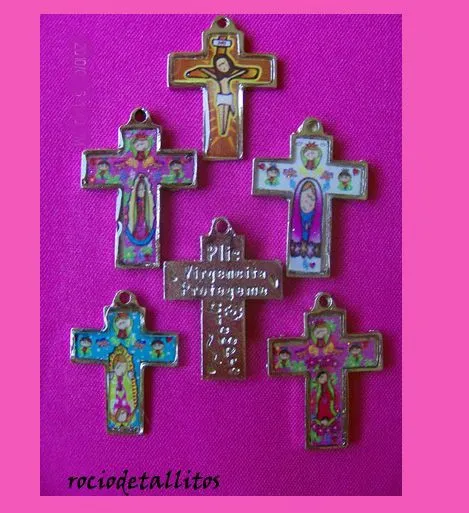 cruces de colores virgencita plis | Primera Comunion | Pinterest
