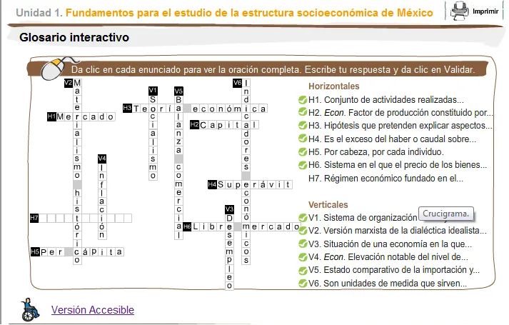 Crucigrama de glosario interactivo de contexto socioeconómico de ... Crucigrama de glosario interactivo de contexto socioeconómico de ...