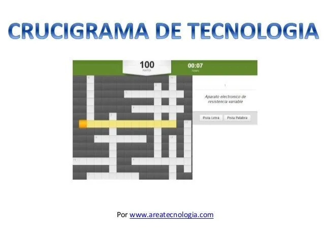 Crucigrama Sobre Tecnologia