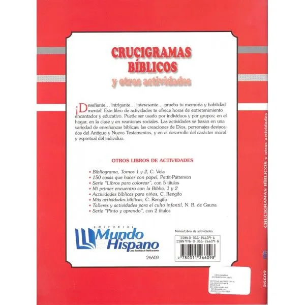 Crucigramas bíblicos y otras actividades – Librería Maranatha Crucigramas bíblicos y otras actividades – Librería Maranatha