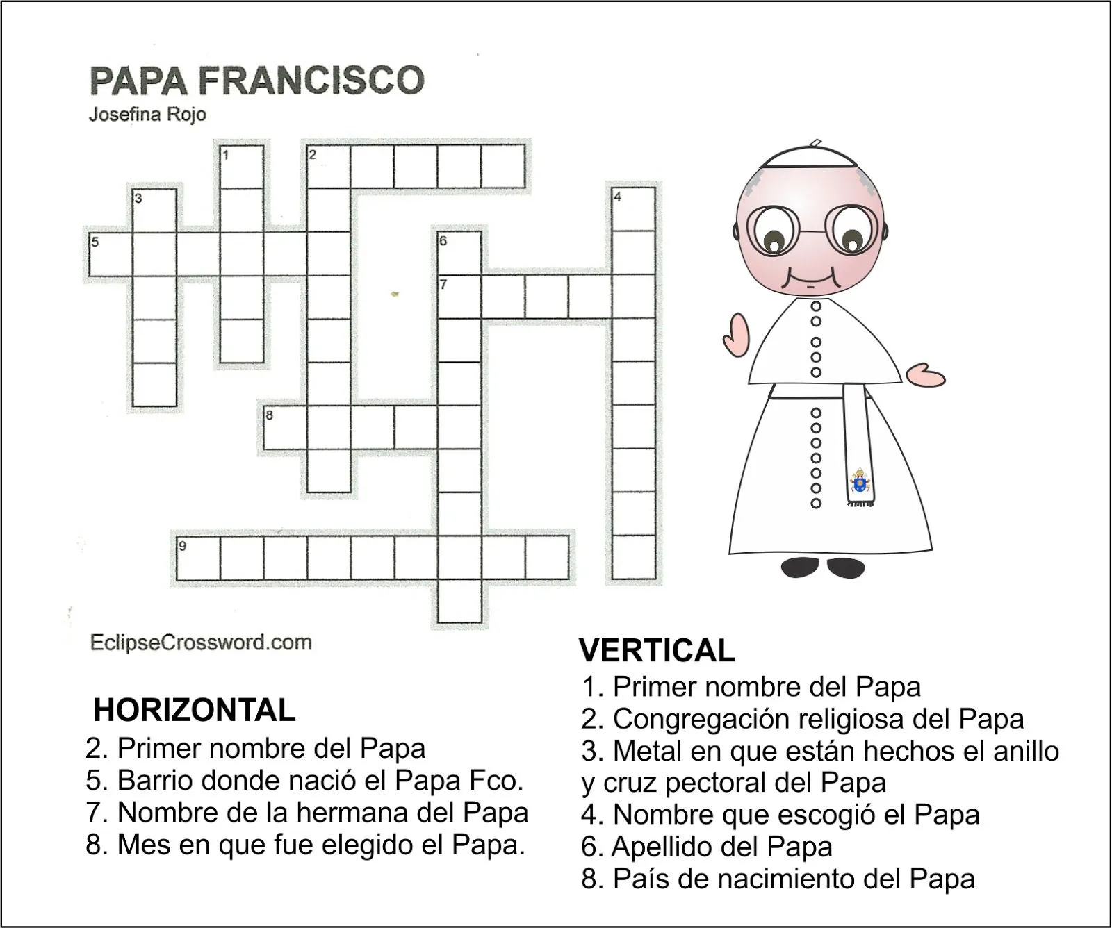 Crucigramas católicos para niños para imprimir - Imagui Crucigramas católicos para niños para imprimir - Imagui