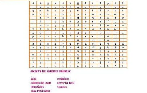 Crucigramas sobre uso y cuidado del agua - Imagui