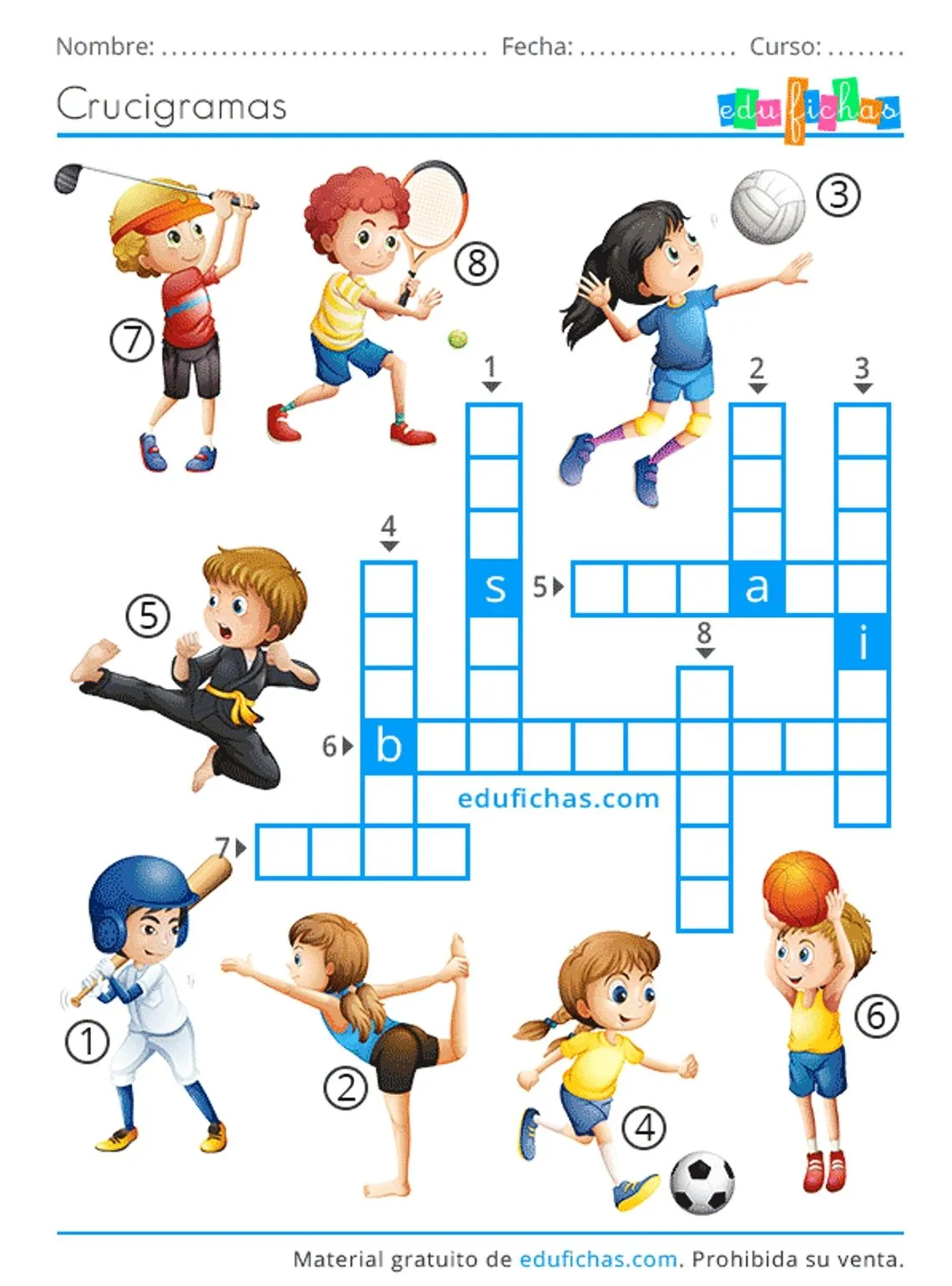 Crucigramas fáciles para niños | Materiales Educativos para Maestras Crucigramas fáciles para niños | Materiales Educativos para Maestras