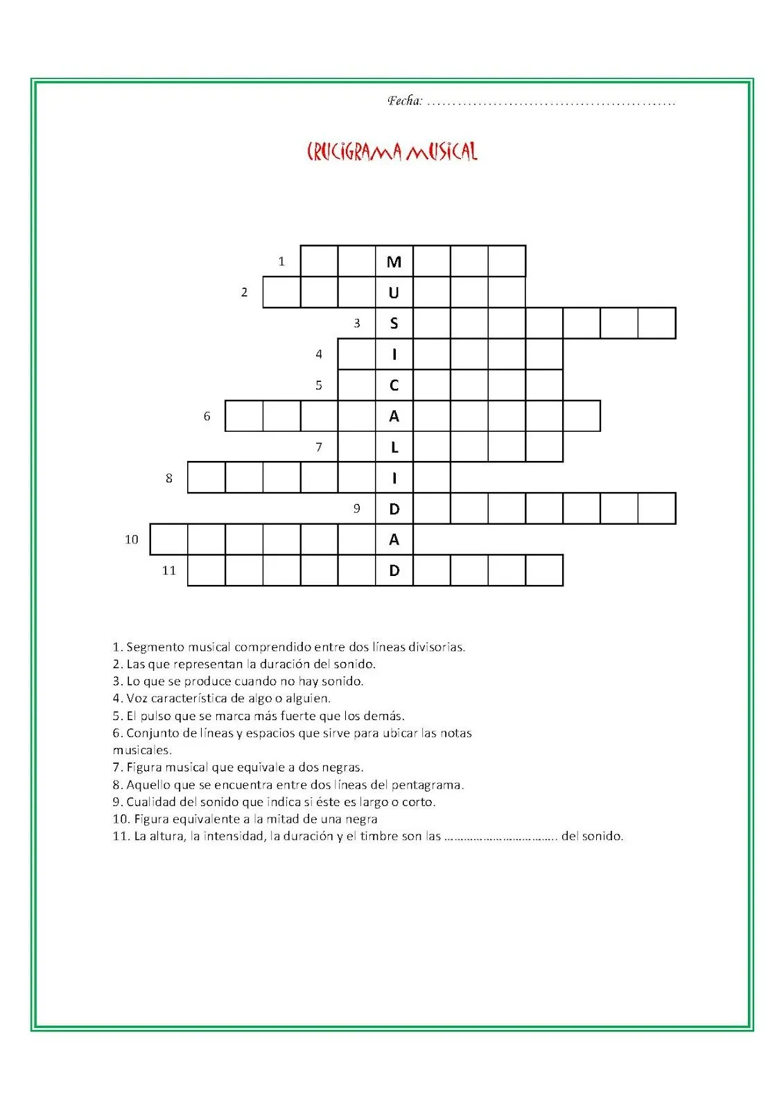 Crucigramas para niños de 8 años - Imagui