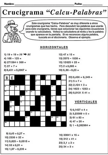 Crucigramas para niños de primaria - Imagui Crucigramas para niños de primaria - Imagui