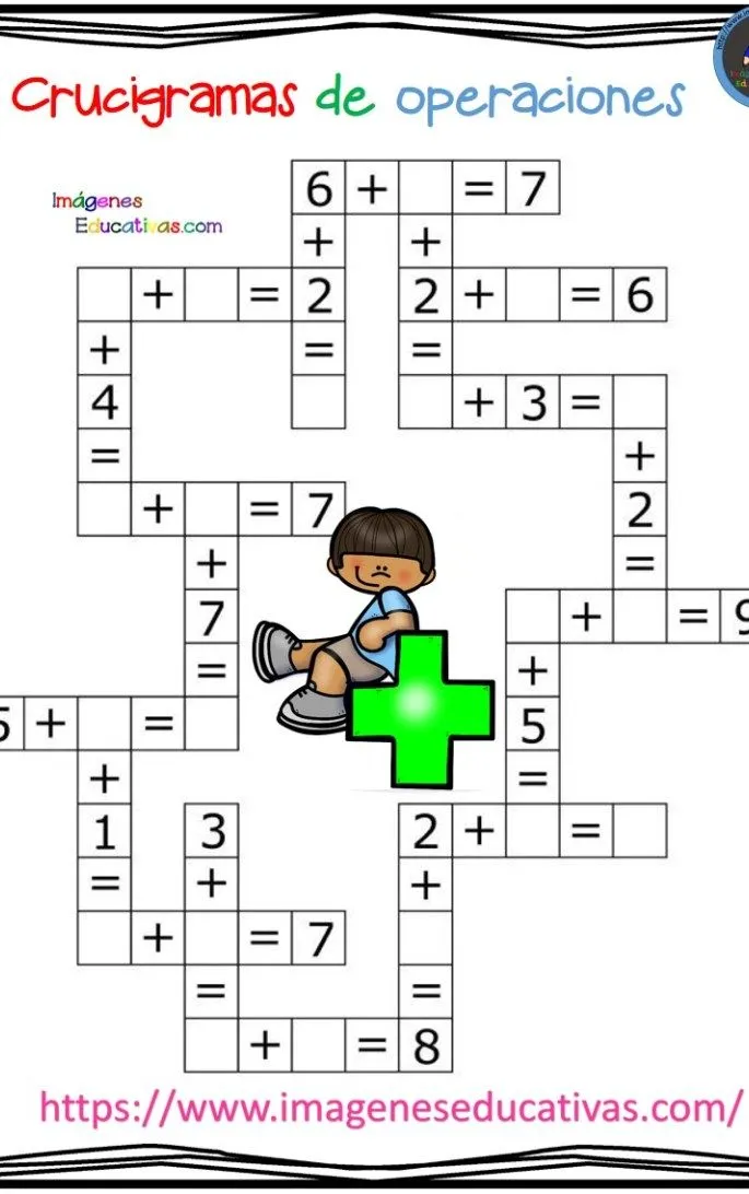 Crucigramas de operaciones sencillas sumas y restas -Orientacion Andujar | Ejercicios de calculo, Ejercicios matematicas primaria, Matematicas primero de primaria Crucigramas de operaciones sencillas sumas y restas -Orientacion Andujar | Ejercicios de calculo, Ejercicios matematicas primaria, Matematicas primero de primaria