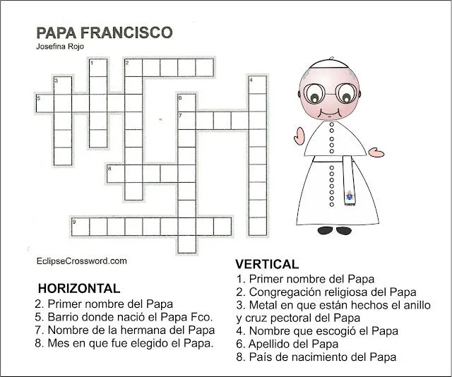 Crucigramas religiosos - Imagui