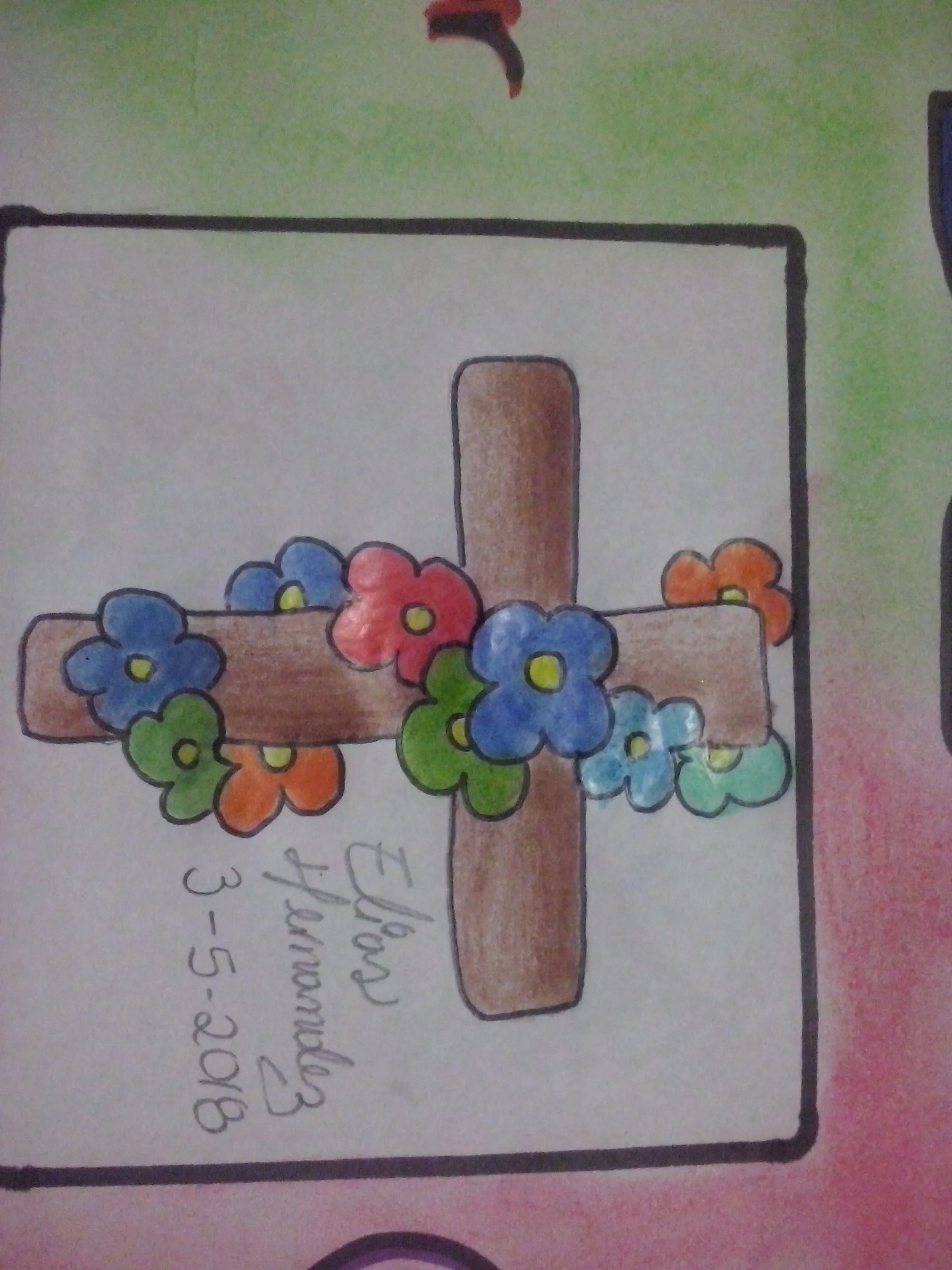 Cruz de mayo / mi arte / dibujo — Steemit