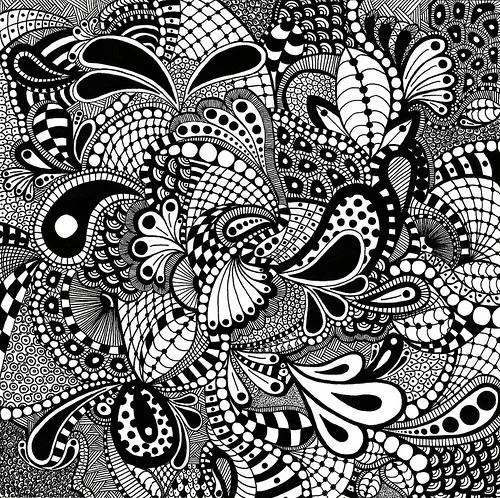 Ctrl+Art on Twitter: "Zentangle: Dibujos en blanco y negro a base ... Ctrl+Art on Twitter: "Zentangle: Dibujos en blanco y negro a base ...