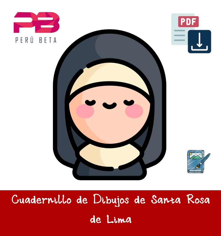 Cuadernillo para colorear Santa Rosa de Lima | Dibujos - Perú Beta Cuadernillo para colorear Santa Rosa de Lima | Dibujos - Perú Beta