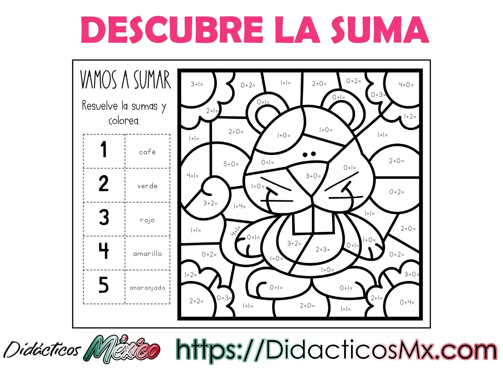 CUADERNILLO DESCRUBRE LA SUMA - Didácticos México CUADERNILLO DESCRUBRE LA SUMA - Didácticos México