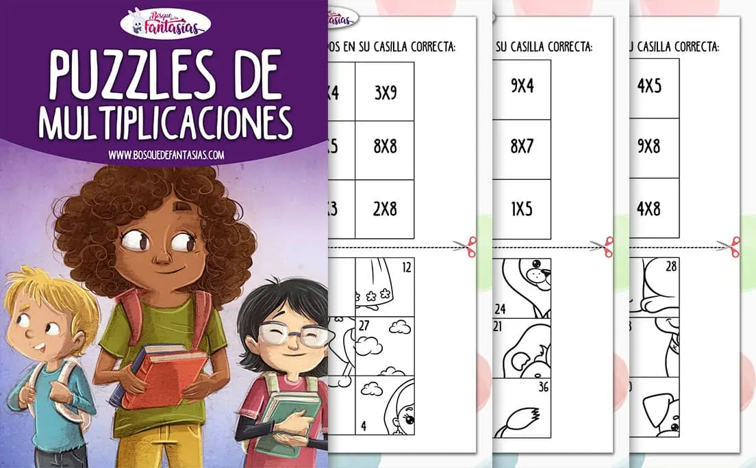 Cuadernillo de puzzles para aprender a multiplicar (especial primaria) Cuadernillo de puzzles para aprender a multiplicar (especial primaria)