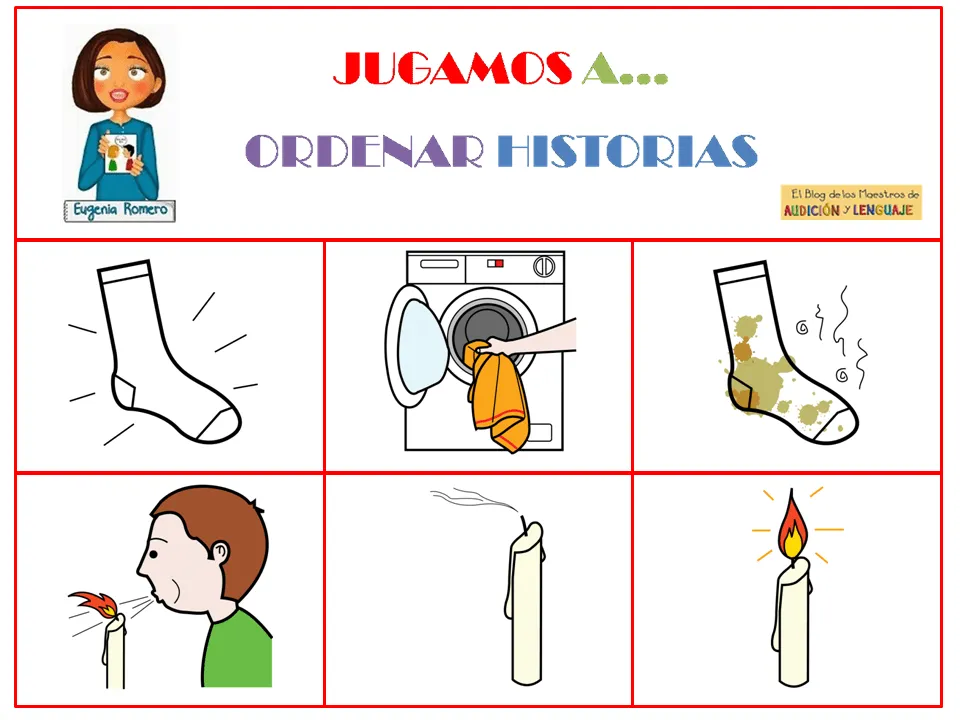 CUADERNITO COLECCIÓN JUGAMOS A... ORDENAR HISTORIAS - Maestros de Audición y Lenguaje CUADERNITO COLECCIÓN JUGAMOS A... ORDENAR HISTORIAS - Maestros de Audición y Lenguaje