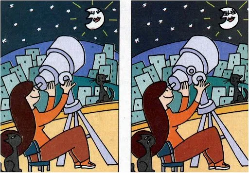 Cuaderno De Aula: Busca las 7 diferencias