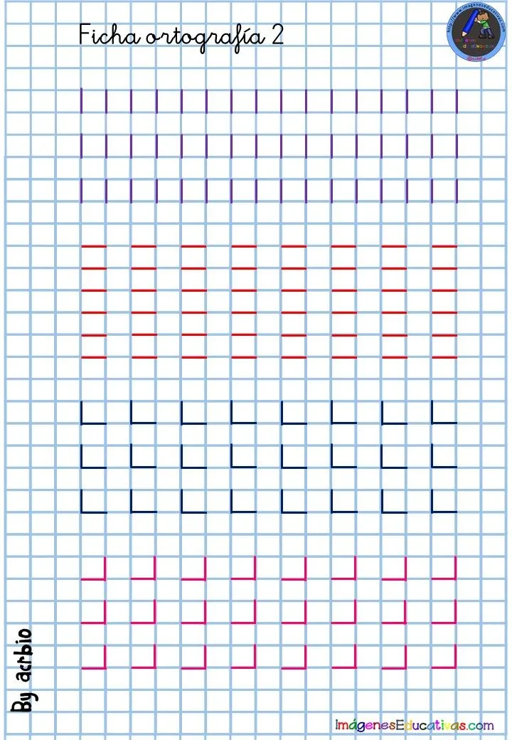CUADERNO DE CALIGRAFÍA EN CUADRICULA PARA APRESTO Y PREESCRITURA – Imagenes Educativas CUADERNO DE CALIGRAFÍA EN CUADRICULA PARA APRESTO Y PREESCRITURA – Imagenes Educativas