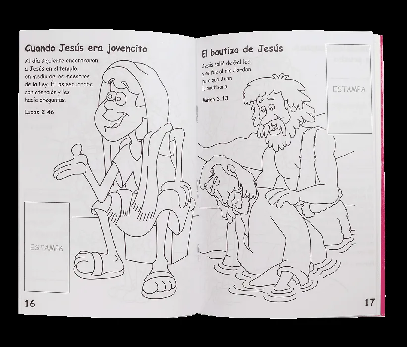 Cuaderno para Colorear La Biblia para Ti Paquete de 5 tomos 1 al 5 del 1 al 5 Chico Letra Chica | SBM SHOP Cuaderno para Colorear La Biblia para Ti Paquete de 5 tomos 1 al 5 del 1 al 5 Chico Letra Chica | SBM SHOP