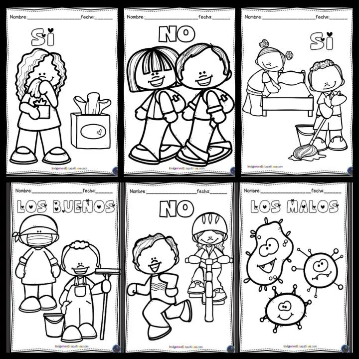 CUADERNO PARA COLOREAR EN LA CUARENTENA – Imagenes Educativas