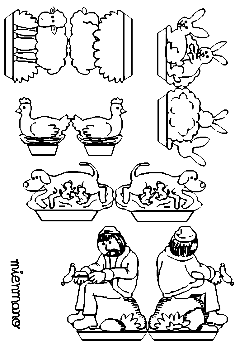  del decorador: Un pesebre apto para niños (recortables, colorear ...