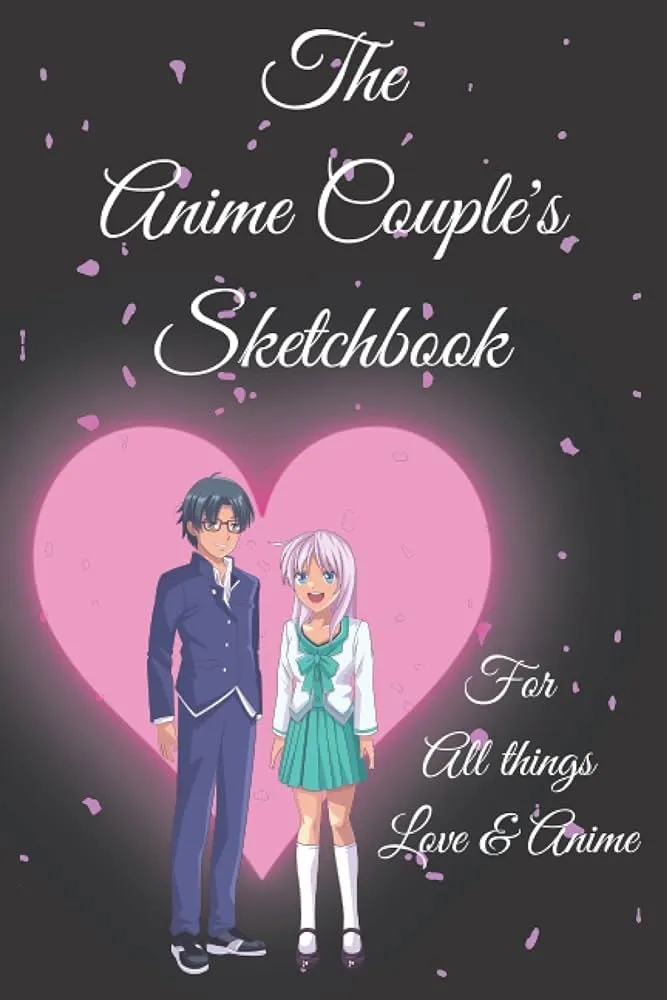 Cuaderno de dibujo de The Anime Couple's - Para todas las cosas amor y anime: 6 x Cuaderno de dibujo de The Anime Couple's - Para todas las cosas amor y anime: 6 x