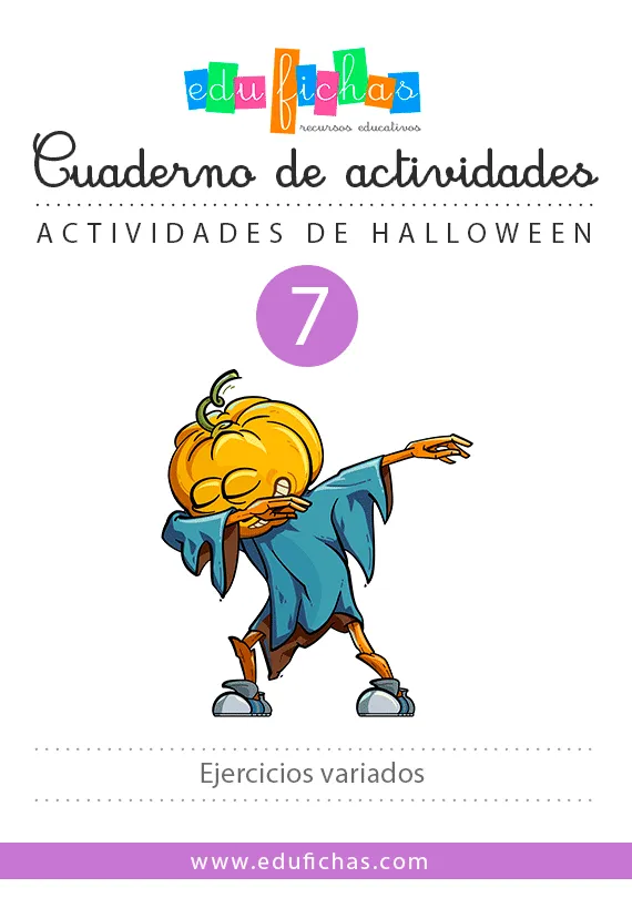 Cuaderno de Ejercicios de Halloween. Nuevas fichas 2019