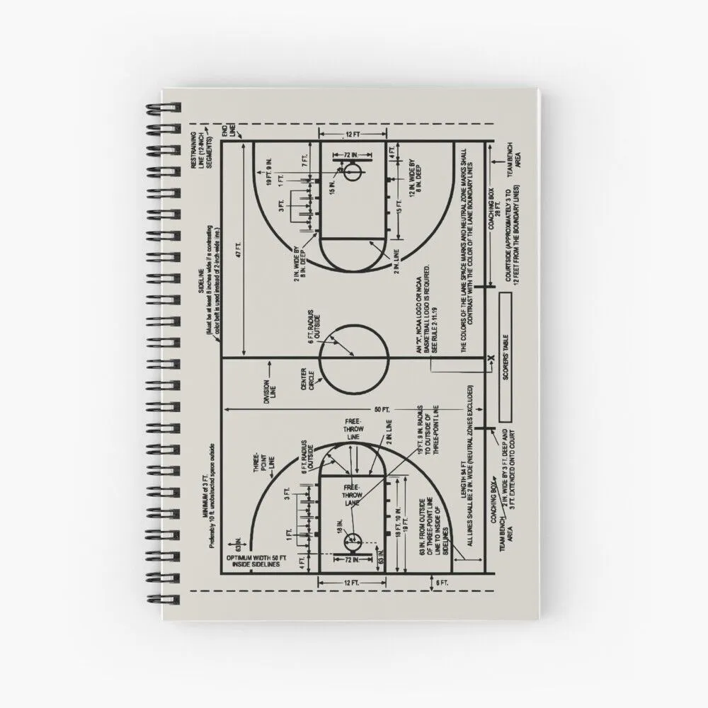 Cuaderno de espiral for Sale con la obra «Dimensiones de la cancha de básquet de dibujo de patente» de MadebyDesign | Redbubble Cuaderno de espiral for Sale con la obra «Dimensiones de la cancha de básquet de dibujo de patente» de MadebyDesign | Redbubble
