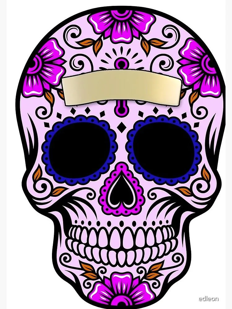 Cuaderno de espiral con la obra «Calavera dia de muertos halloween» de  edleon | Redbubble