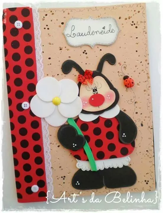 Cuaderno mariquita | Gomma crepla - goma eva - foami - fomi ... Cuaderno mariquita | Gomma crepla - goma eva - foami - fomi ...